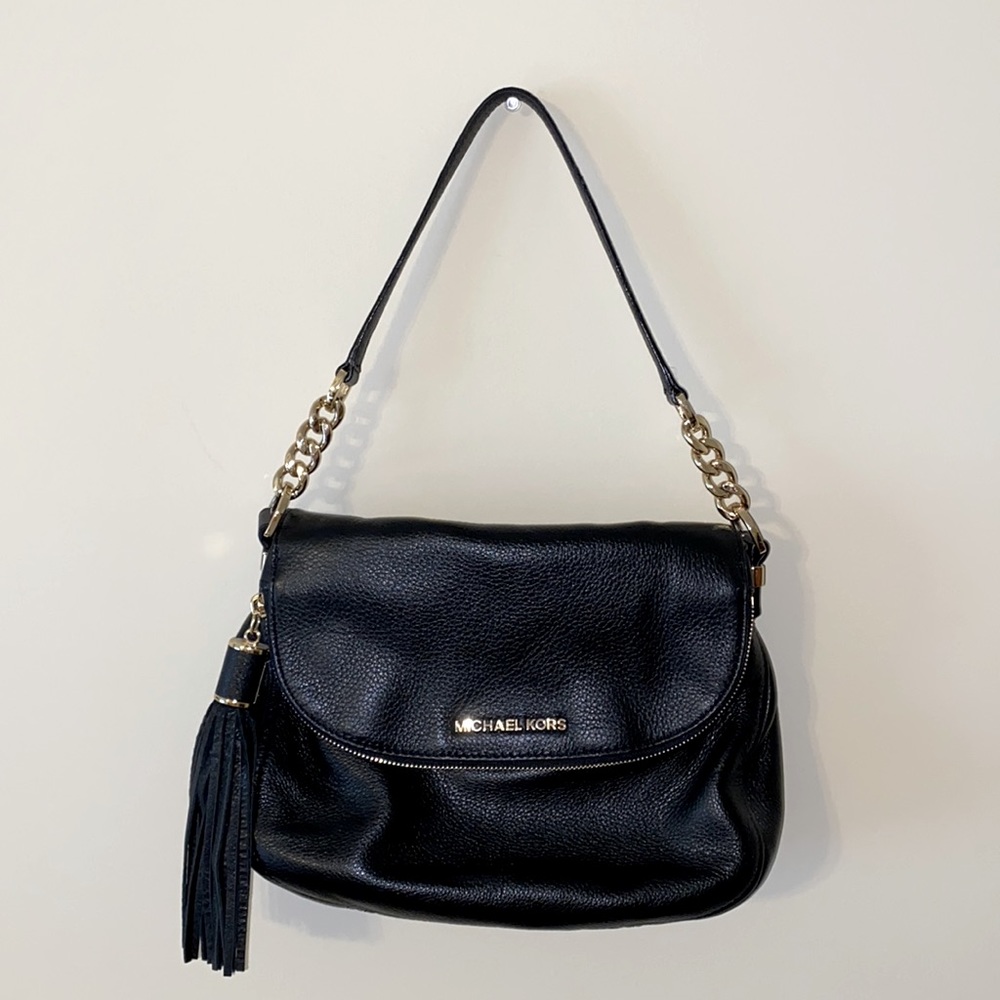 Michael Kors Black Saddlebag